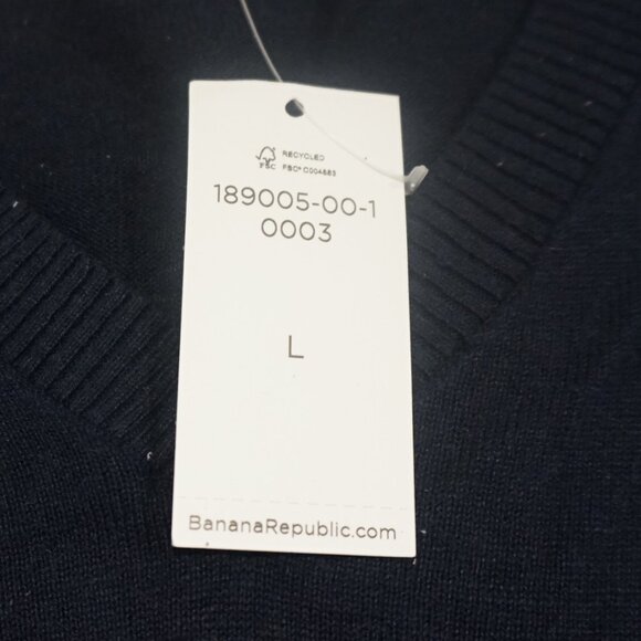 Banana Republlic Silk Linen V Neck Sweater - Picture 2 of 6